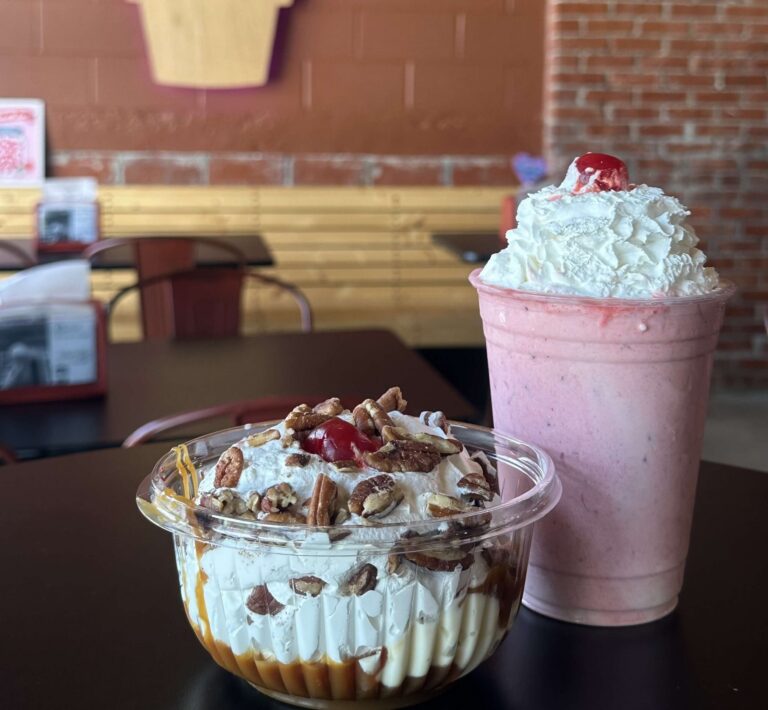 A shake a sundae at Dub’s Custard & Coffee