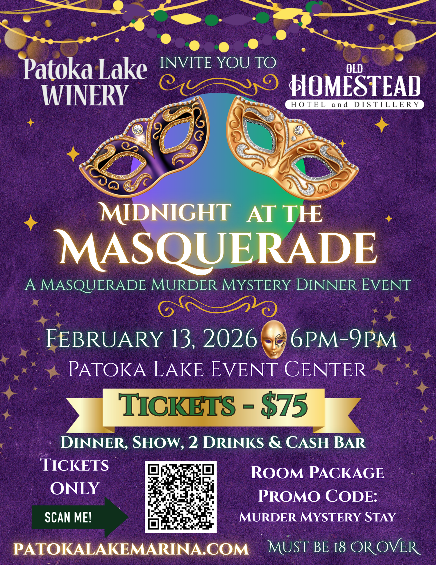 Midnight At The Masquerade Poster
