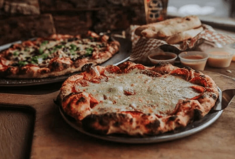 Pizzas at Speakeasy Pizza