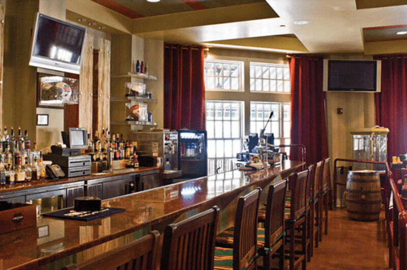 Bar area at Spring No. 8 Deli