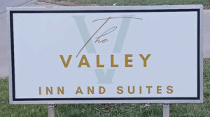 Sign for Valley Inn and Suites