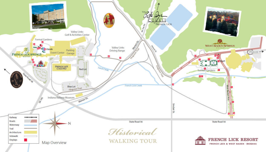Map of the Historical Walking Tour route