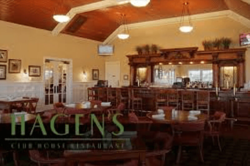 The dining area at Hagen’s Club House