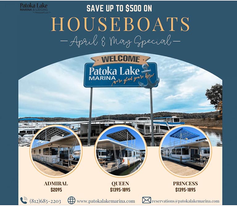 Patoka Lake Houseboats Flyer