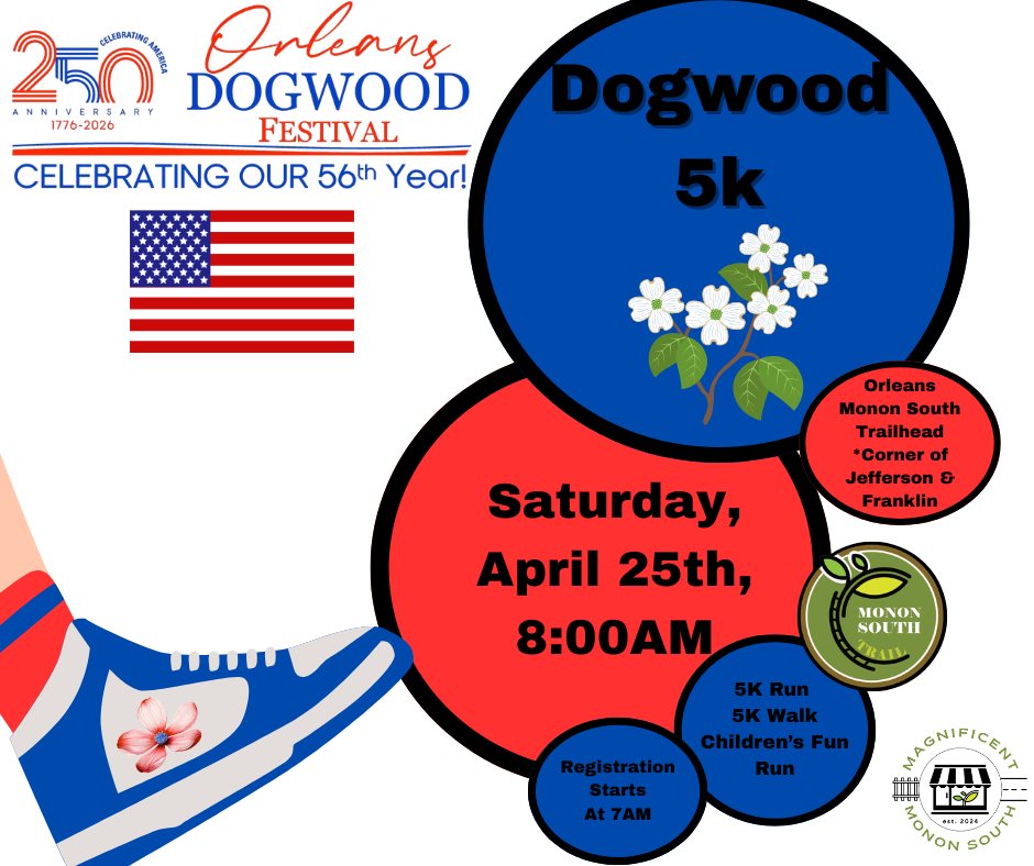 Flyer for Orleans Dogwood Festival